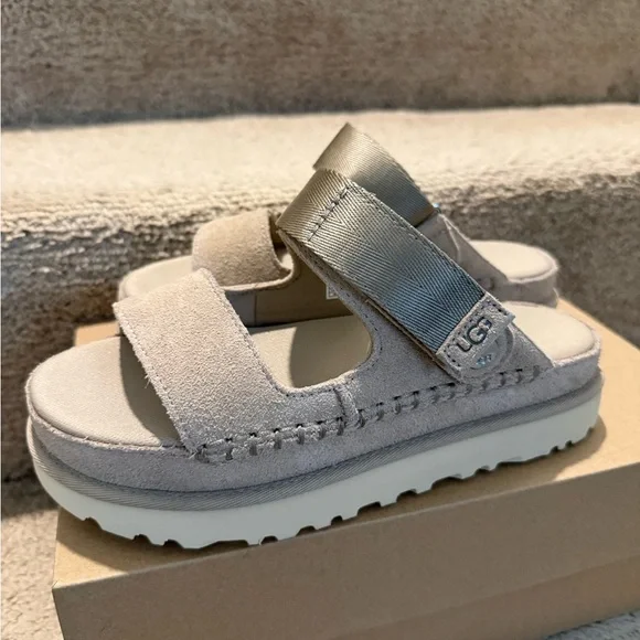 UGG Goldenstar Glide Sandals in Tan - Picture 2 of 10